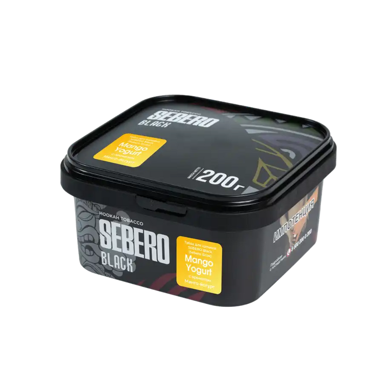 SEBERO Black Tobacco For Shisha / Hookah - Mango Yogurt