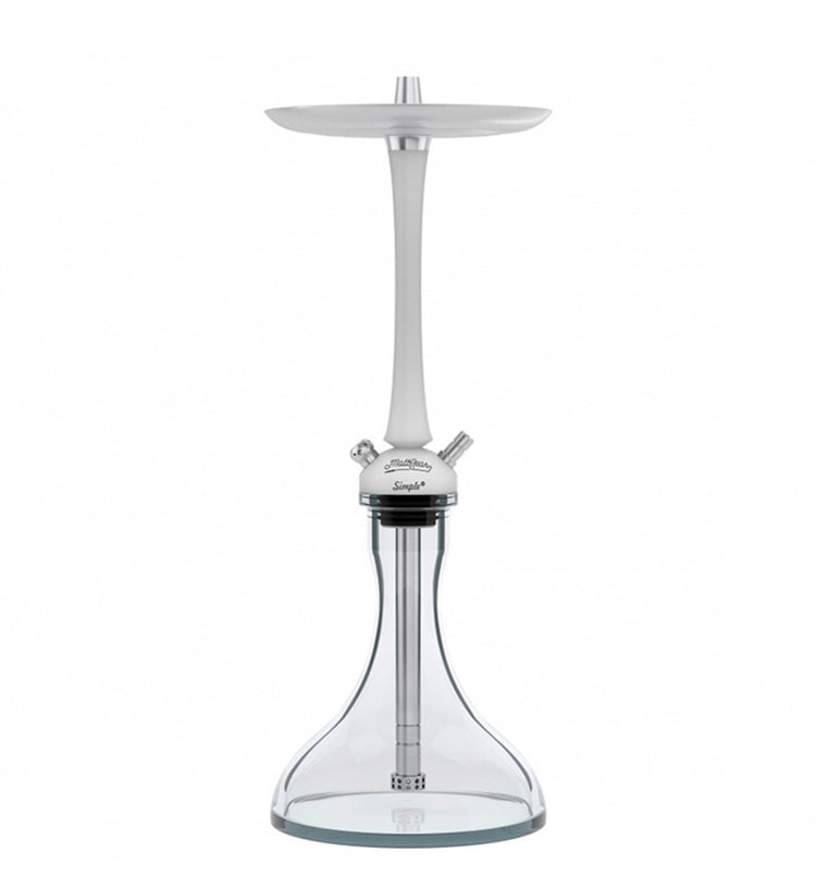 MattPear Simple S White Slim hookah stem