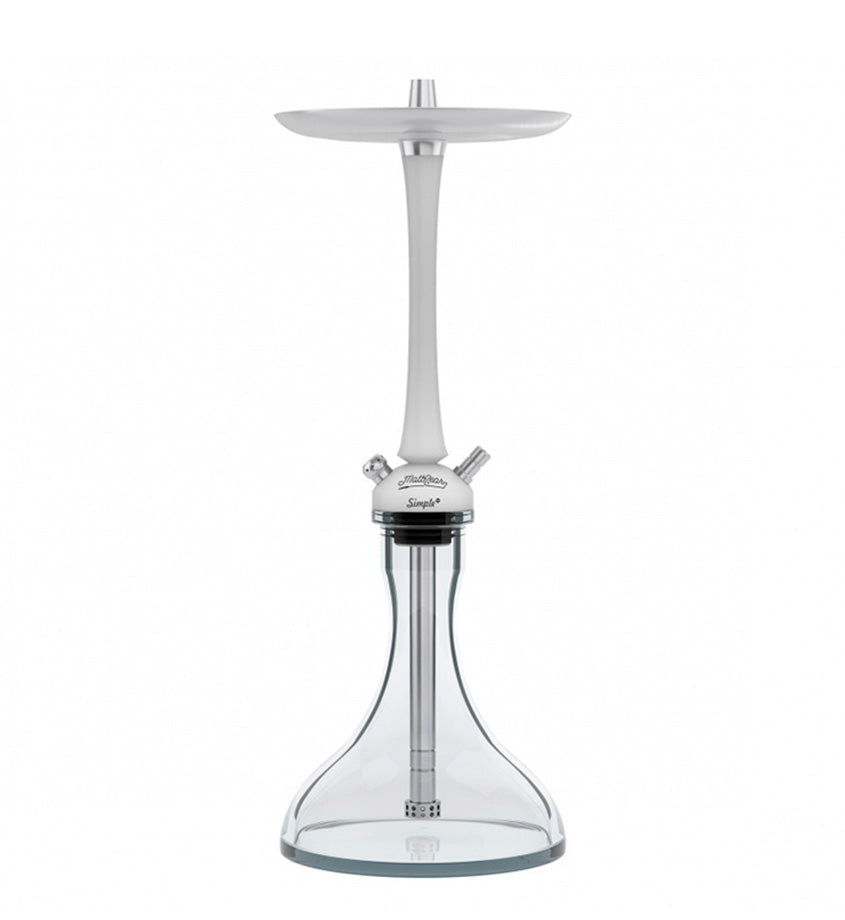 MattPear Simple S White Slim hookah stem