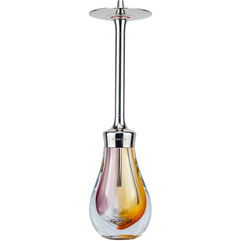 Hookah Desvall Classic 5 Titanium - Stripes Purple Orange