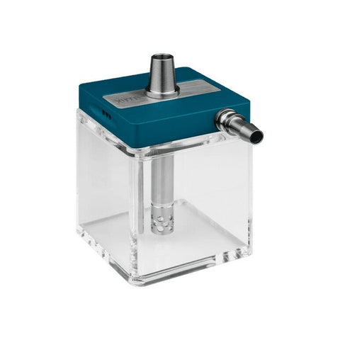 HOOKAH HOOB - SUBATOM (BLUE / GOLD COMPONENTS / TRANSPARENT FLASK)