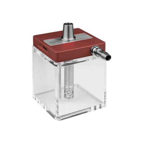 RUSSIAN HOOKAH HOOB - SUBATOM (RED / GOLD COMPONENTS / TRANSPARENT FLASK)