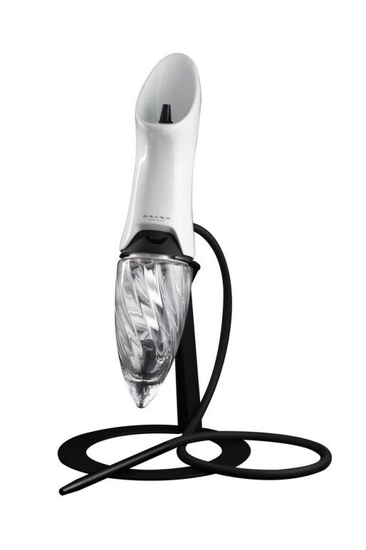 Hookah Anima white, black floor stand