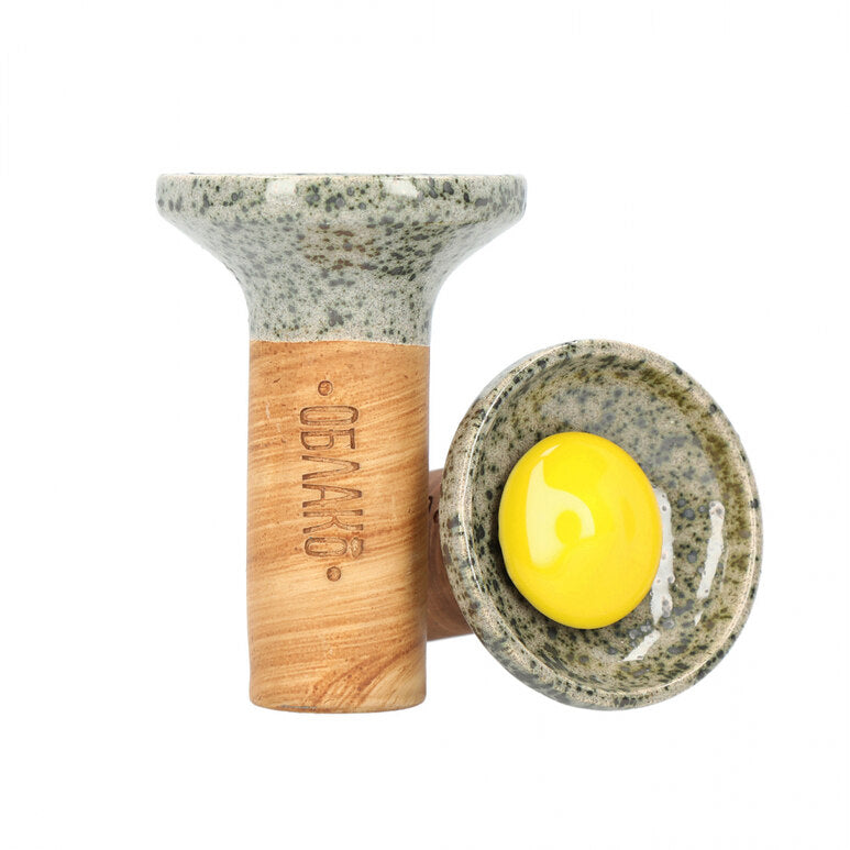 Bowl / Head Oblako Flow (Grey on Green / Yellow Marble)