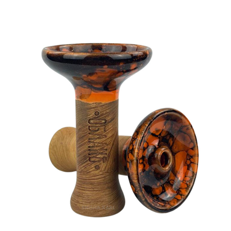 Bowl Oblako - Glaze Phunnel M (Orange & Black Marble)