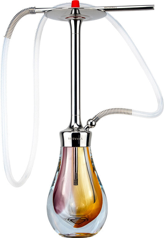 Hookah Desvall Classic 5 Titanium - Stripes Purple Orange