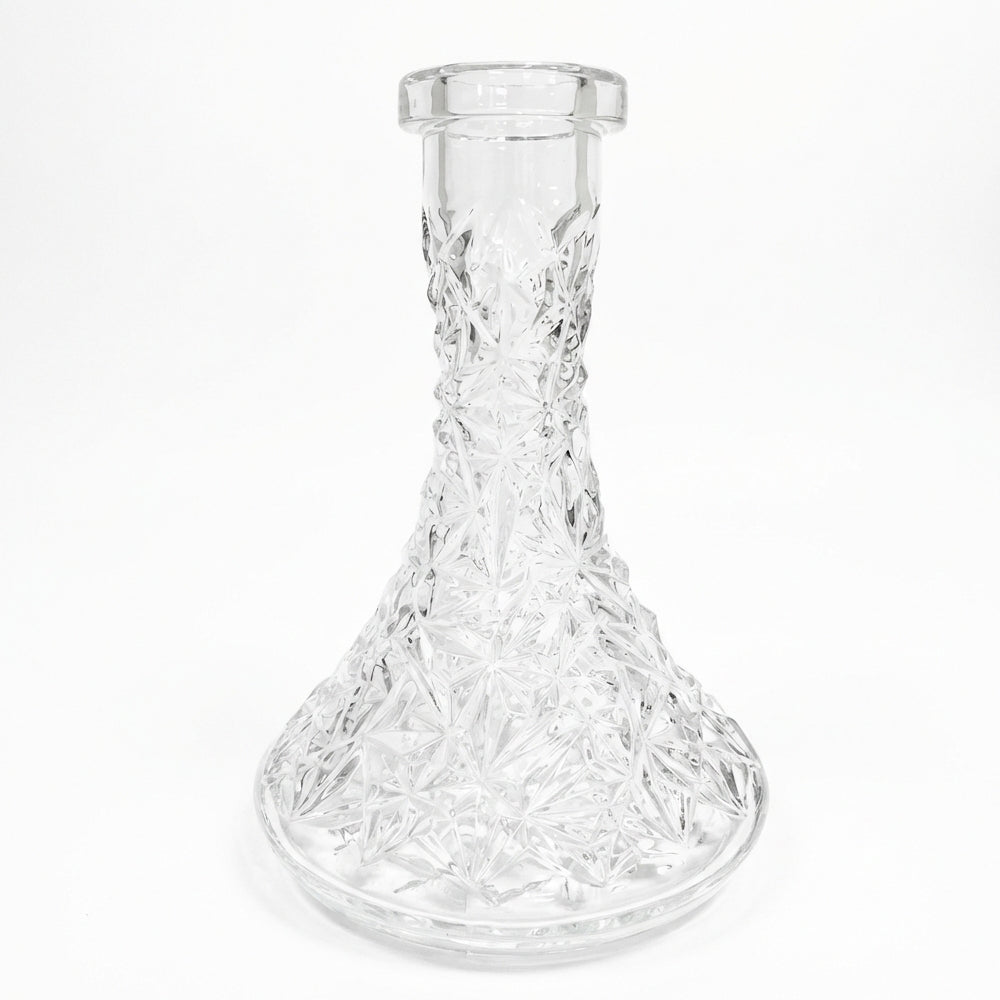 Shisha Base Vessel Cut Glass Berlin (Transparent)