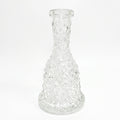 Shisha Base Vessel Cut Glass Mamoon (Transparent)