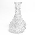 Shisha Base Vessel Cut Glass Drop (Transparent)