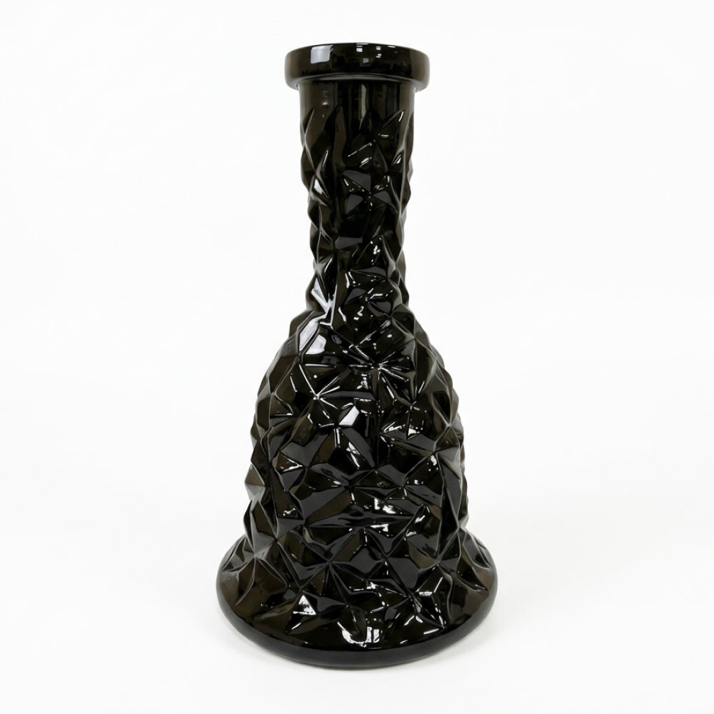 Shisha Base Vessel Cut Glass Mamoon (Black)