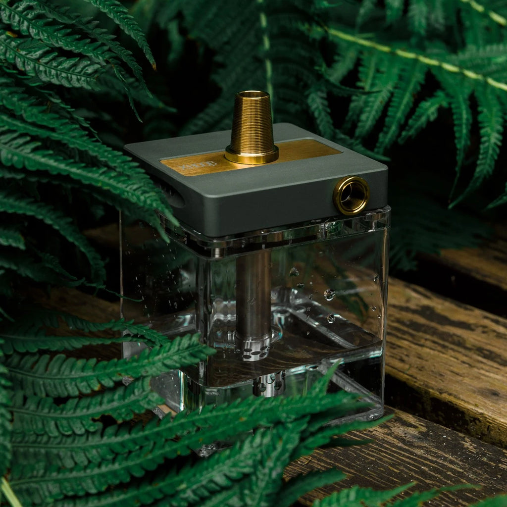 HOOKAH HOOB - SUBATOM (GRAY / SS COMPONENTS / TRANSPARENT FLASK)
