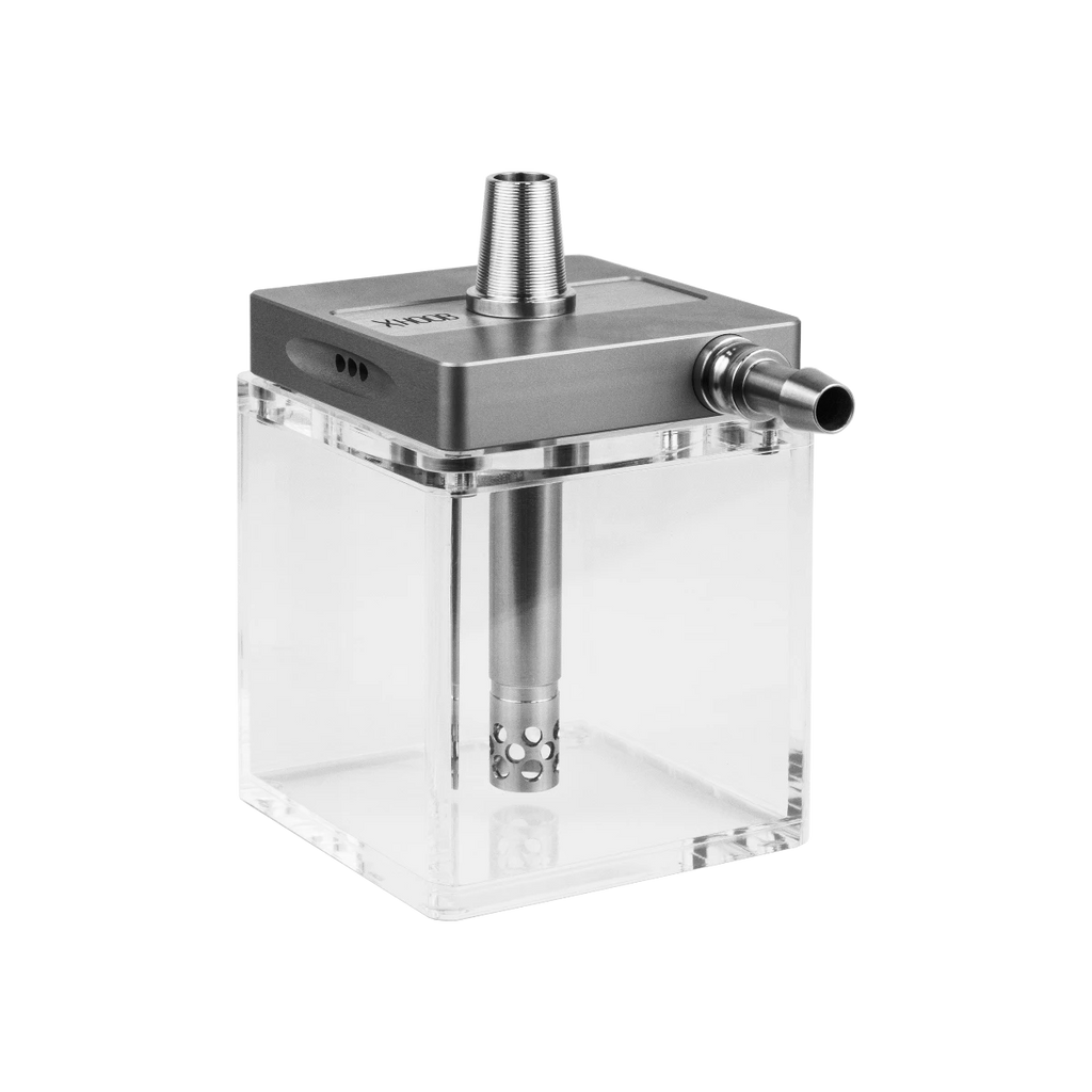 HOOKAH HOOB - SUBATOM (GRAY / SS COMPONENTS / TRANSPARENT FLASK)