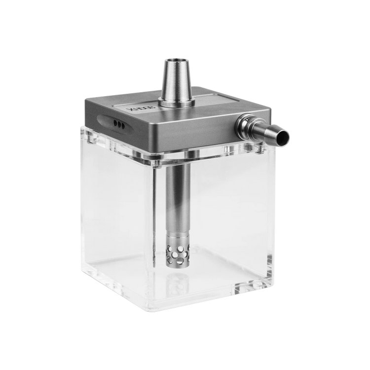 HOOKAH HOOB - SUBATOM (GRAY / SS COMPONENTS / TRANSPARENT FLASK)